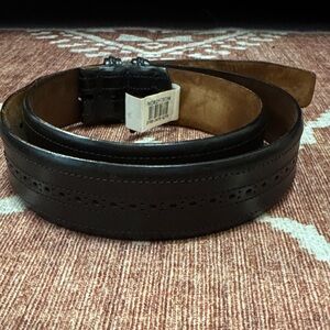 Mezlan Black Leather Dress Belt Strap – No Buckle | Nordstrom